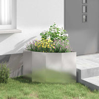 Vaso d'angolo Argento 60 x 60 x 50 cm Acciaio inossidabile 883665