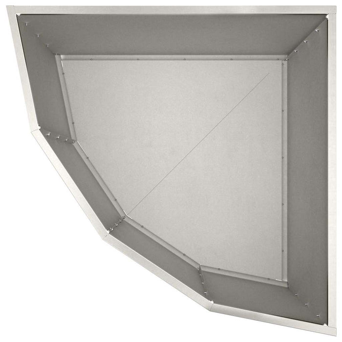 Vaso d'angolo Argento 60 x 60 x 50 cm Acciaio inossidabile 883665