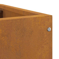 Vaso d'angolo Ruggine 60 x 60 x 50 cm acciaio corten 883667
