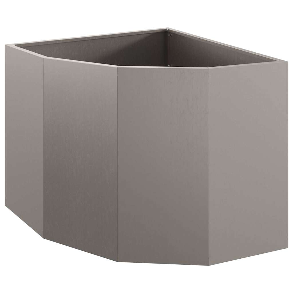 Vaso d'angolo Ruggine 60 x 60 x 50 cm acciaio corten 883667