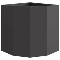 Vaso d'angolo Nero 45 x 45 x 50 cm Acciaio 883668