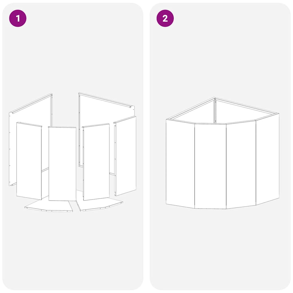 Vaso d'angolo Bianco 45 x 45 x 50 cm Acciaio 883669