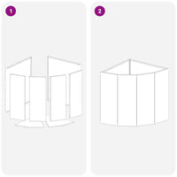 Vaso d'angolo Bianco 45 x 45 x 50 cm Acciaio 883669