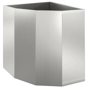 Vaso d'angolo Argento 45 x 45 x 50 cm Acciaio zincato 883673