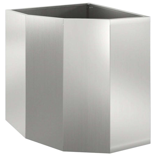 Vaso d'angolo Argento 45 x 45 x 50 cm Acciaio zincato 883673