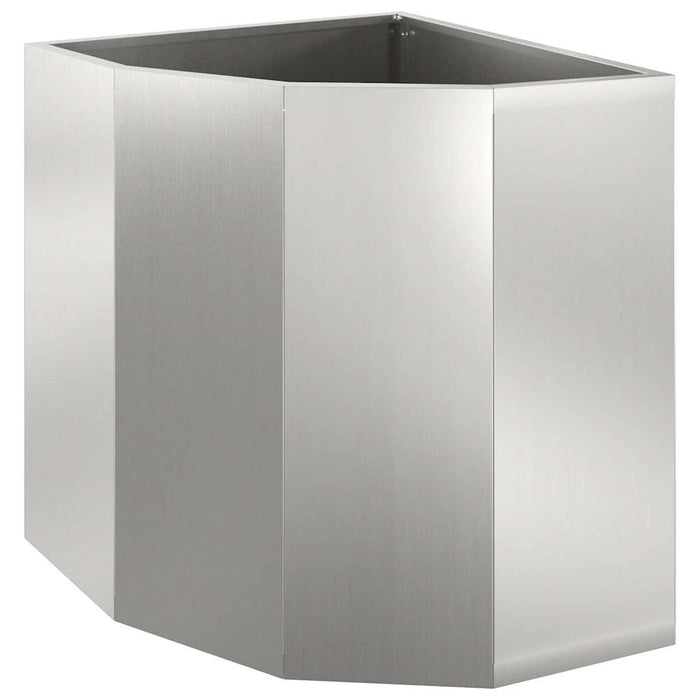 Vaso d'angolo Argento 45 x 45 x 50 cm Acciaio zincato 883673
