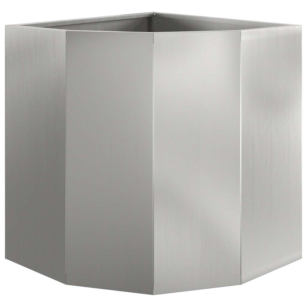 Vaso d'angolo Argento 45 x 45 x 50 cm Acciaio zincato 883673