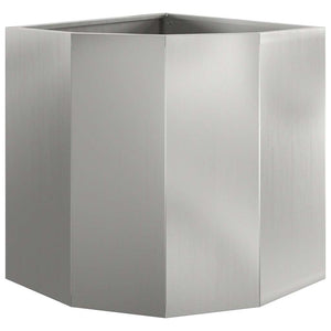 Vaso d'angolo Argento 45 x 45 x 50 cm Acciaio zincato 883673