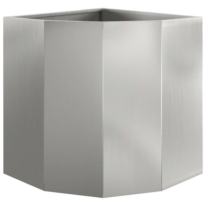 Vaso d'angolo Argento 45 x 45 x 50 cm Acciaio zincato 883673