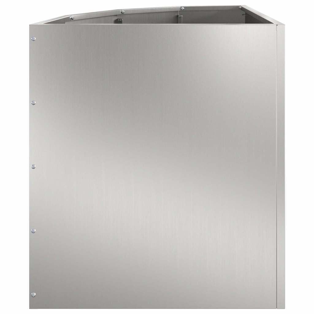 Vaso d'angolo Argento 45 x 45 x 50 cm Acciaio zincato 883673