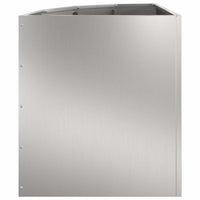 Vaso d'angolo Argento 45 x 45 x 50 cm Acciaio zincato 883673