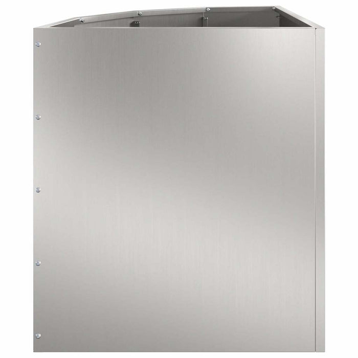 Vaso d'angolo Argento 45 x 45 x 50 cm Acciaio zincato 883673