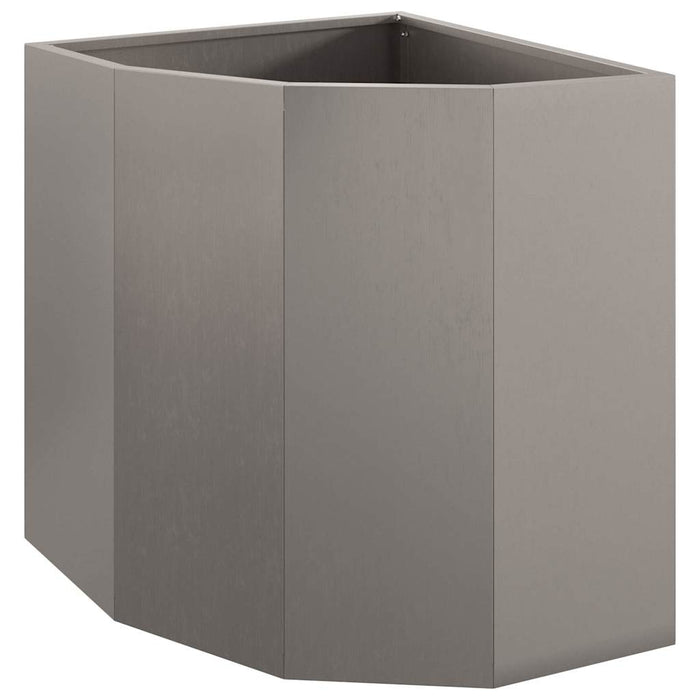 Vaso d'angolo Ruggine 45 x 45 x 50 cm acciaio corten 883674