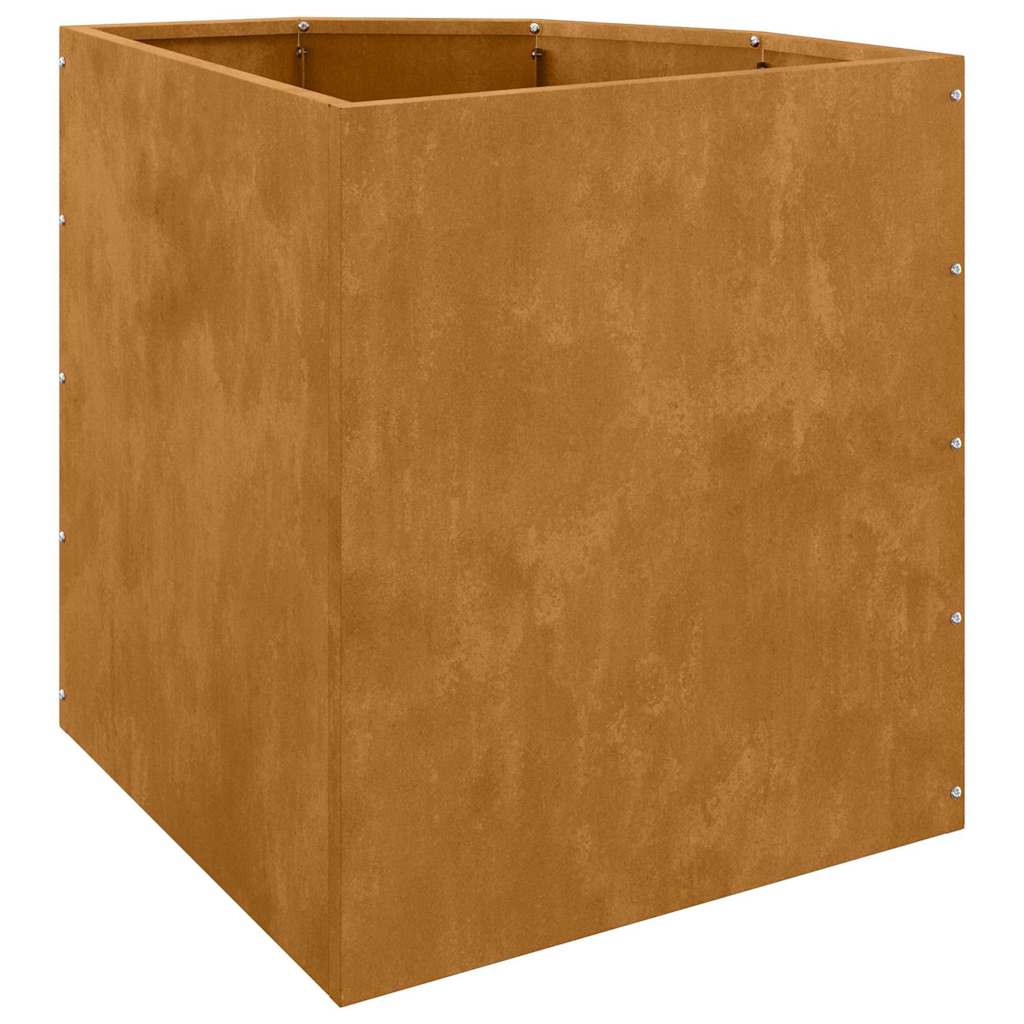 Vaso d'angolo Ruggine 45 x 45 x 50 cm acciaio corten 883674