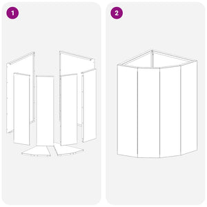 Vaso d'angolo Bianco 30 x 30 x 50 cm Acciaio 883676