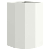 Vaso d'angolo Bianco 30 x 30 x 50 cm Acciaio 883676