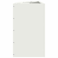 Vaso d'angolo Bianco 30 x 30 x 50 cm Acciaio 883676