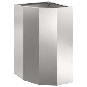 Vaso d'angolo Argento 30 x 30 x 50 cm Acciaio inossidabile 883679