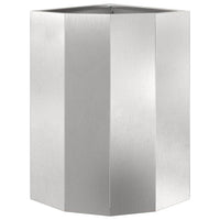 Vaso d'angolo Argento 30 x 30 x 50 cm Acciaio inossidabile 883679