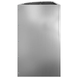 Vaso d'angolo Argento 30 x 30 x 50 cm Acciaio zincato 883680