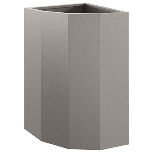 Vaso d'angolo Ruggine 30 x 30 x 50 cm acciaio corten 883681