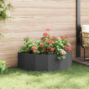 Fioriera Nero 120 x 60 x 35 cm Acciaio 883682