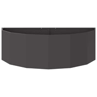 Fioriera Nero 120 x 60 x 35 cm Acciaio 883682