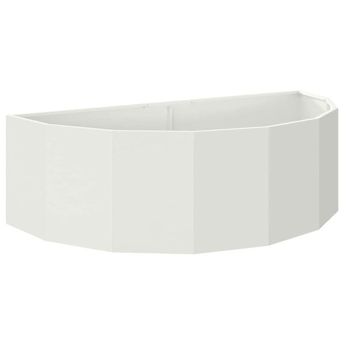 Fioriera Bianco 120 x 60 x 35 cm Acciaio 883683