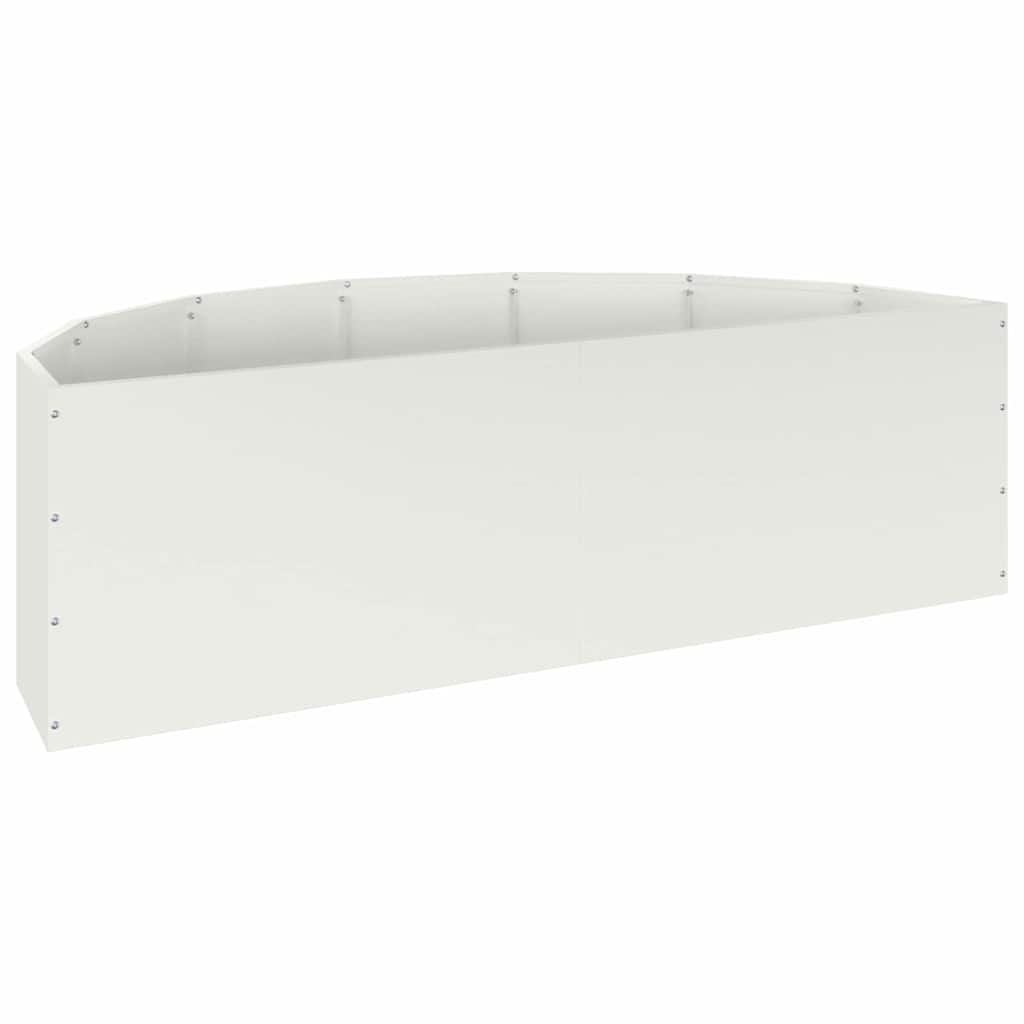 Fioriera Bianco 120 x 60 x 35 cm Acciaio 883683
