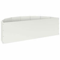 Fioriera-Vaso-Contenitore per Piante Bianco 120 x 60 x 35 cm Acciaio