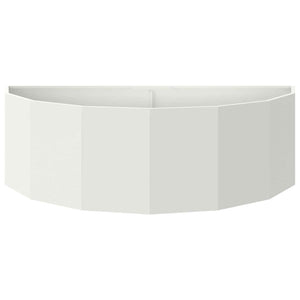 Fioriera Bianco 120 x 60 x 35 cm Acciaio 883683