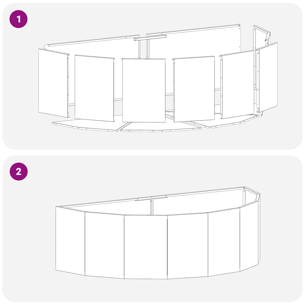 Fioriera Verde oliva 120 x 60 x 35 cm Acciaio 883685