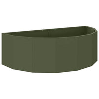 Fioriera Verde oliva 120 x 60 x 35 cm Acciaio 883685