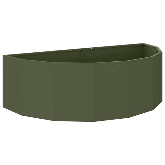 Fioriera Verde oliva 120 x 60 x 35 cm Acciaio 883685