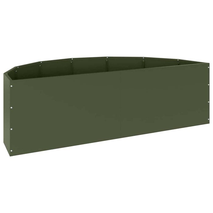 Fioriera Verde oliva 120 x 60 x 35 cm Acciaio 883685