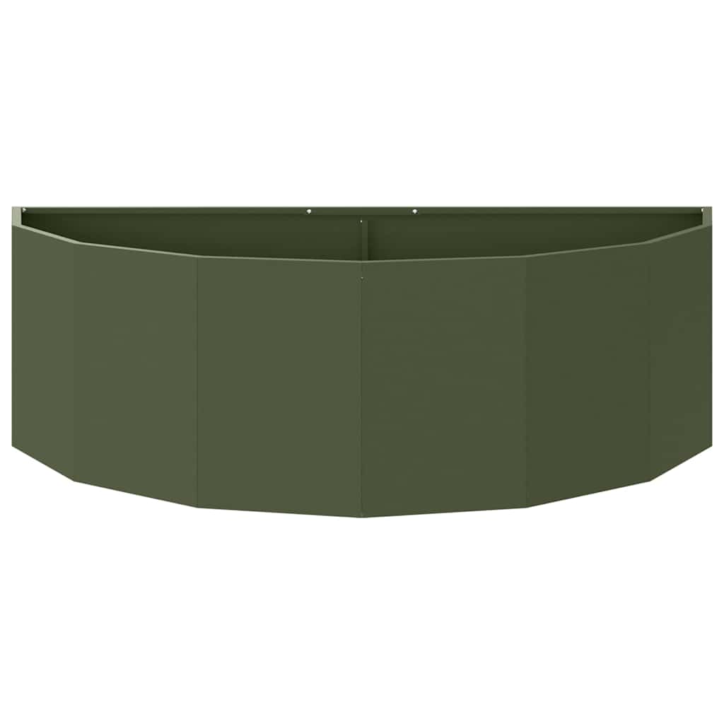 Fioriera Verde oliva 120 x 60 x 35 cm Acciaio 883685
