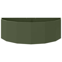 Fioriera Verde oliva 120 x 60 x 35 cm Acciaio 883685