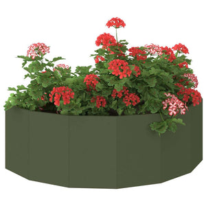 Fioriera-Vaso-Contenitore per Piante Verde oliva 120 x 60 x 35 cm Acciaio
