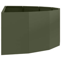 Fioriera Verde oliva 120 x 60 x 35 cm Acciaio 883685
