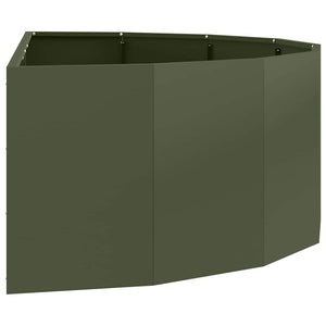 Fioriera Verde oliva 120 x 60 x 35 cm Acciaio 883685