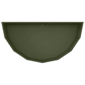 Fioriera-Vaso-Contenitore per Piante Verde oliva 120 x 60 x 35 cm Acciaio