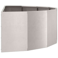 Fioriera Argento 120 x 60 x 35 cm Acciaio inossidabile 883686