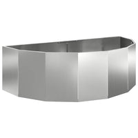 Fioriera Argento 120 x 60 x 35 cm Acciaio zincato 883687