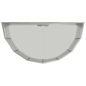 Fioriera-Vaso-Contenitore per Piante Argento 120 x 60 x 35 cm Acciaio zincato