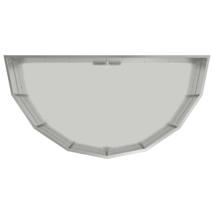 Fioriera-Vaso-Contenitore per Piante Argento 120 x 60 x 35 cm Acciaio zincato