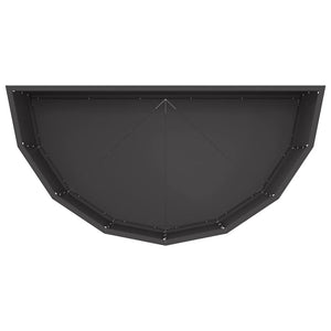 Fioriera-Vaso da Esterno-Contenitore per Piante Nero 90 x 45 x 35 cm Acciaio