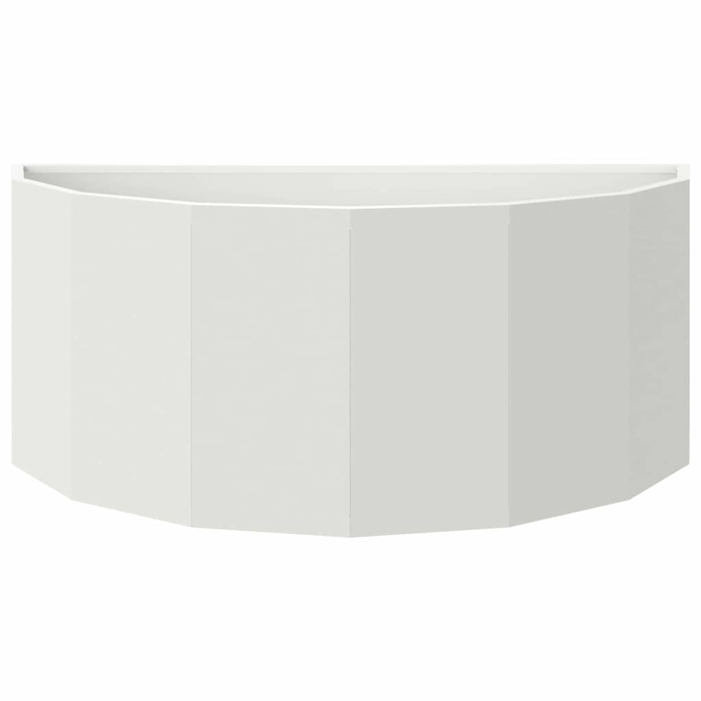 Fioriera-Vaso-Contenitore per Piante Bianco 90 x 45 x 35 cm Acciaio