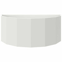 Fioriera-Vaso-Contenitore per Piante Bianco 90 x 45 x 35 cm Acciaio