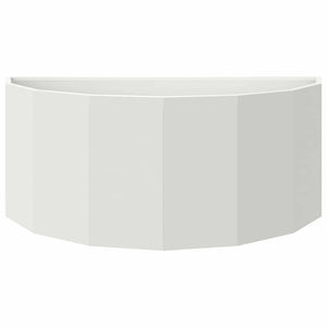Fioriera-Vaso-Contenitore per Piante Bianco 90 x 45 x 35 cm Acciaio