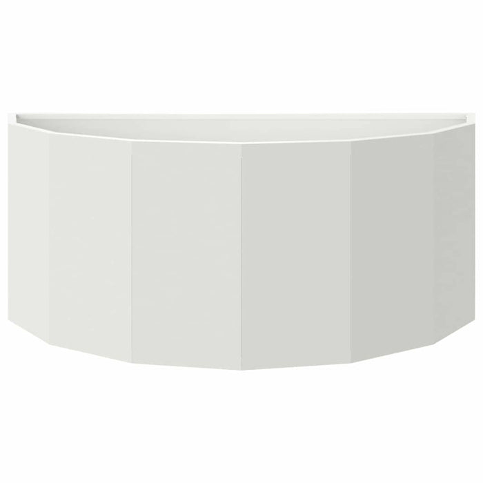 Fioriera-Vaso-Contenitore per Piante Bianco 90 x 45 x 35 cm Acciaio